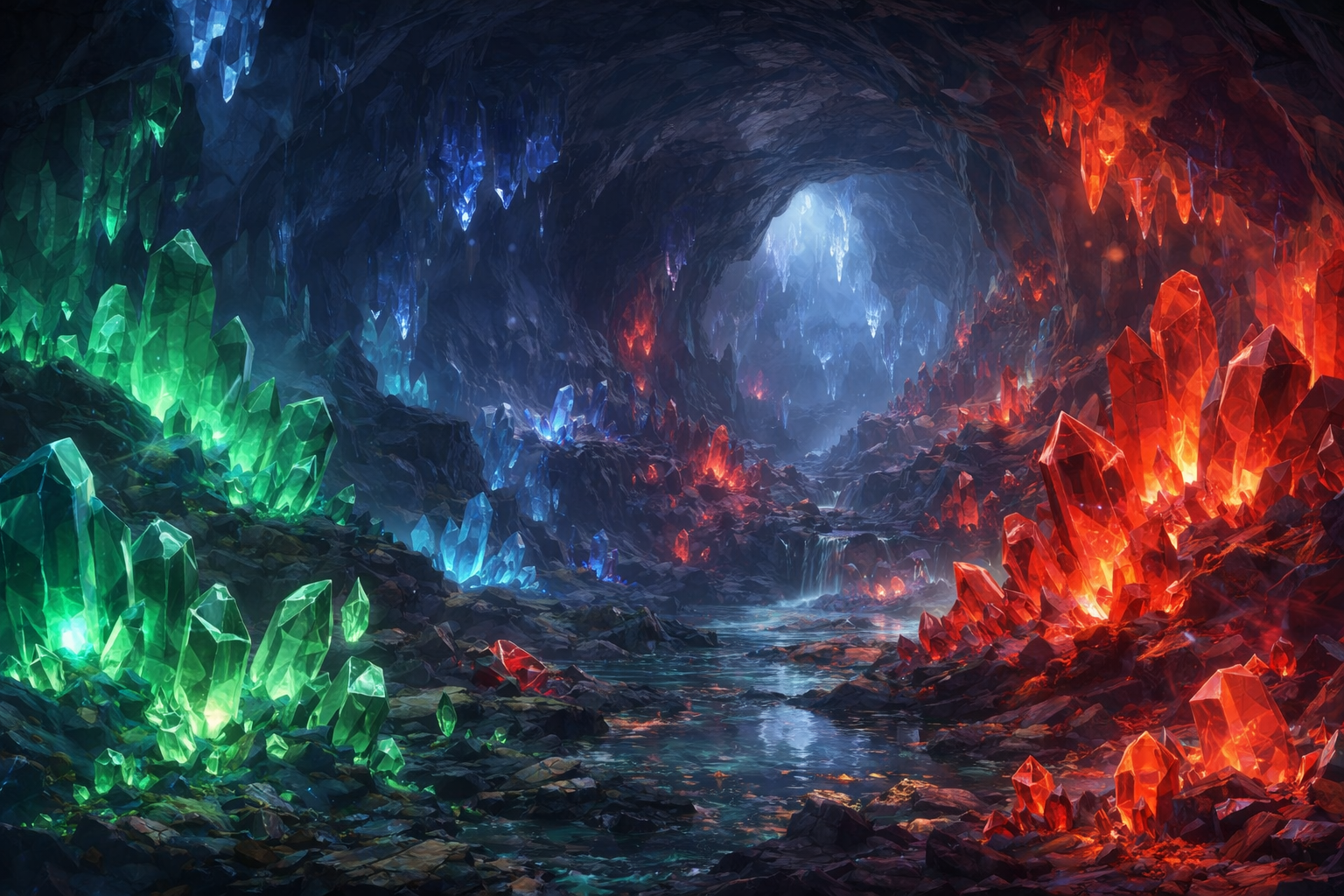 Aethorian Underground and Crystal Mines