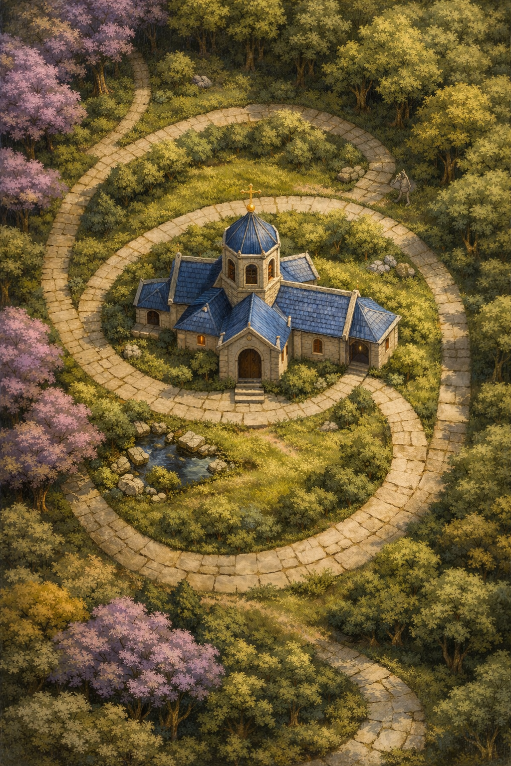 Sorka Monastery on the edge of the Sorka Forest