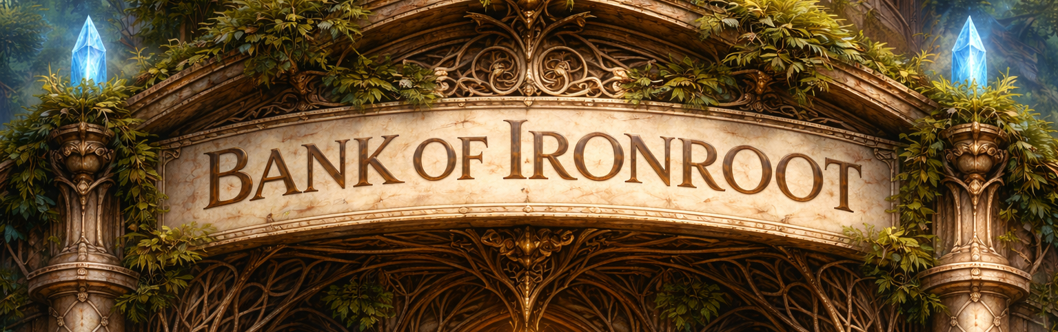 Bank of Ironroot banner