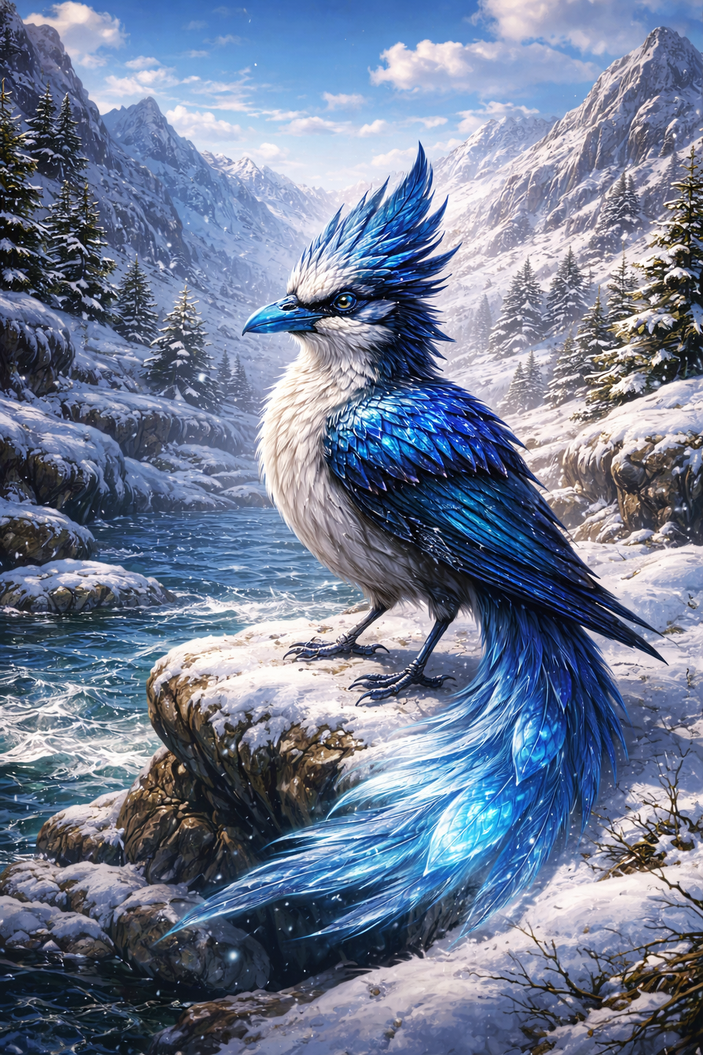 Bluebeak Farom in the mountains