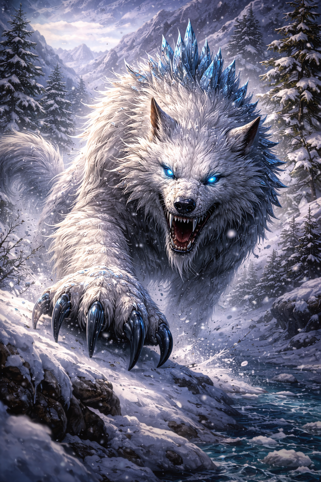 Longsnout Snowpyma in snowy habitat