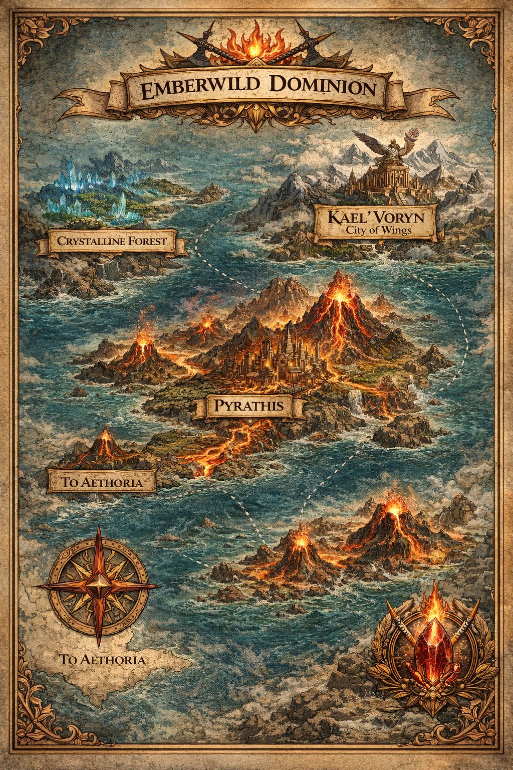 Map of the Emberwild Dominion