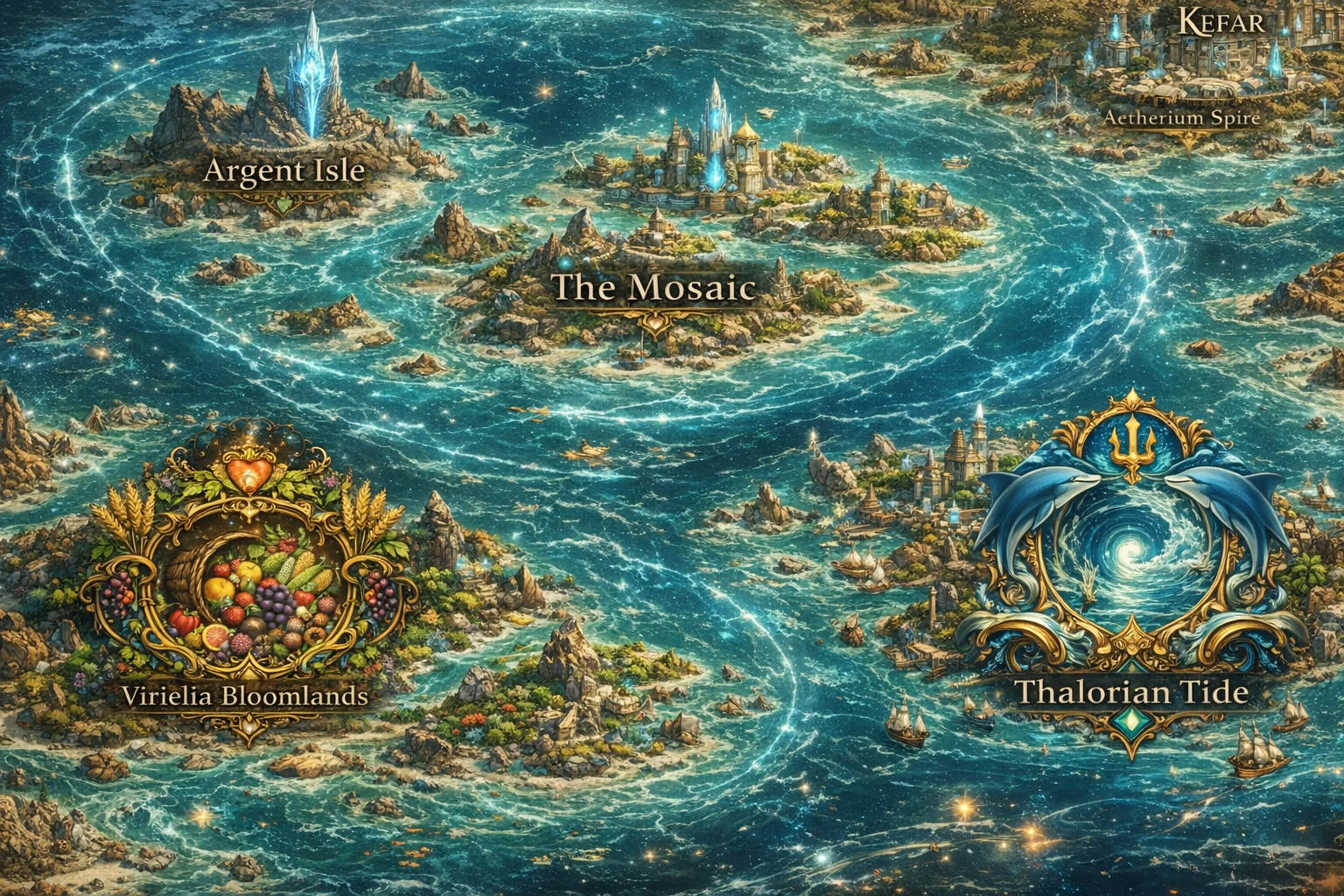 Map of the Mosaic Archipelago