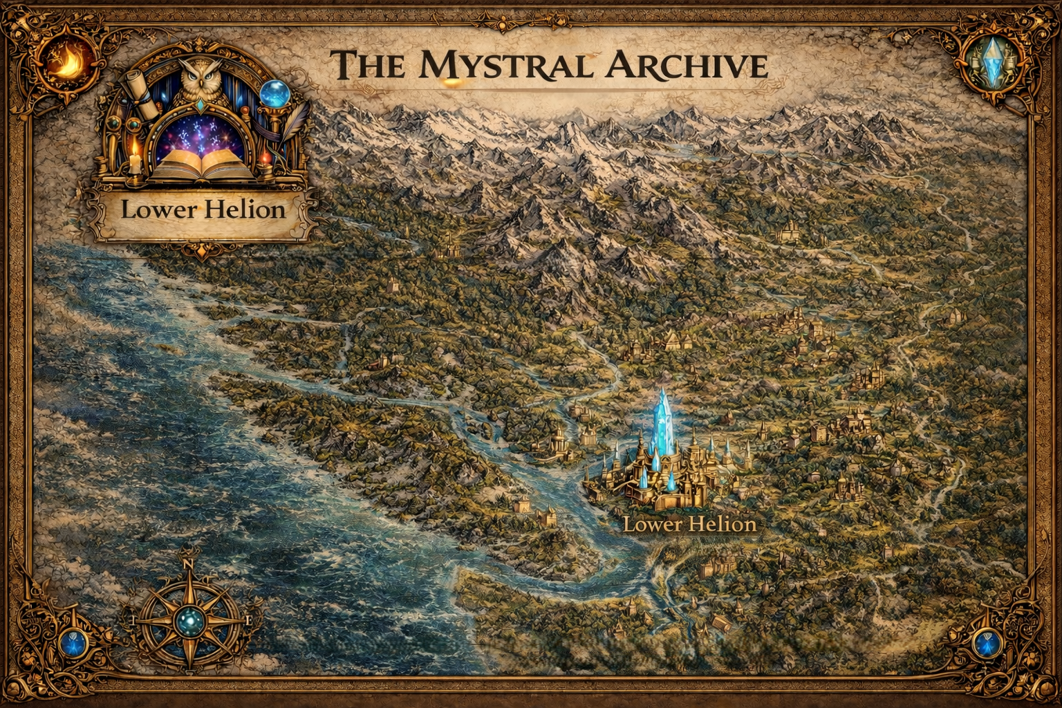 Map of the Mystral Archive