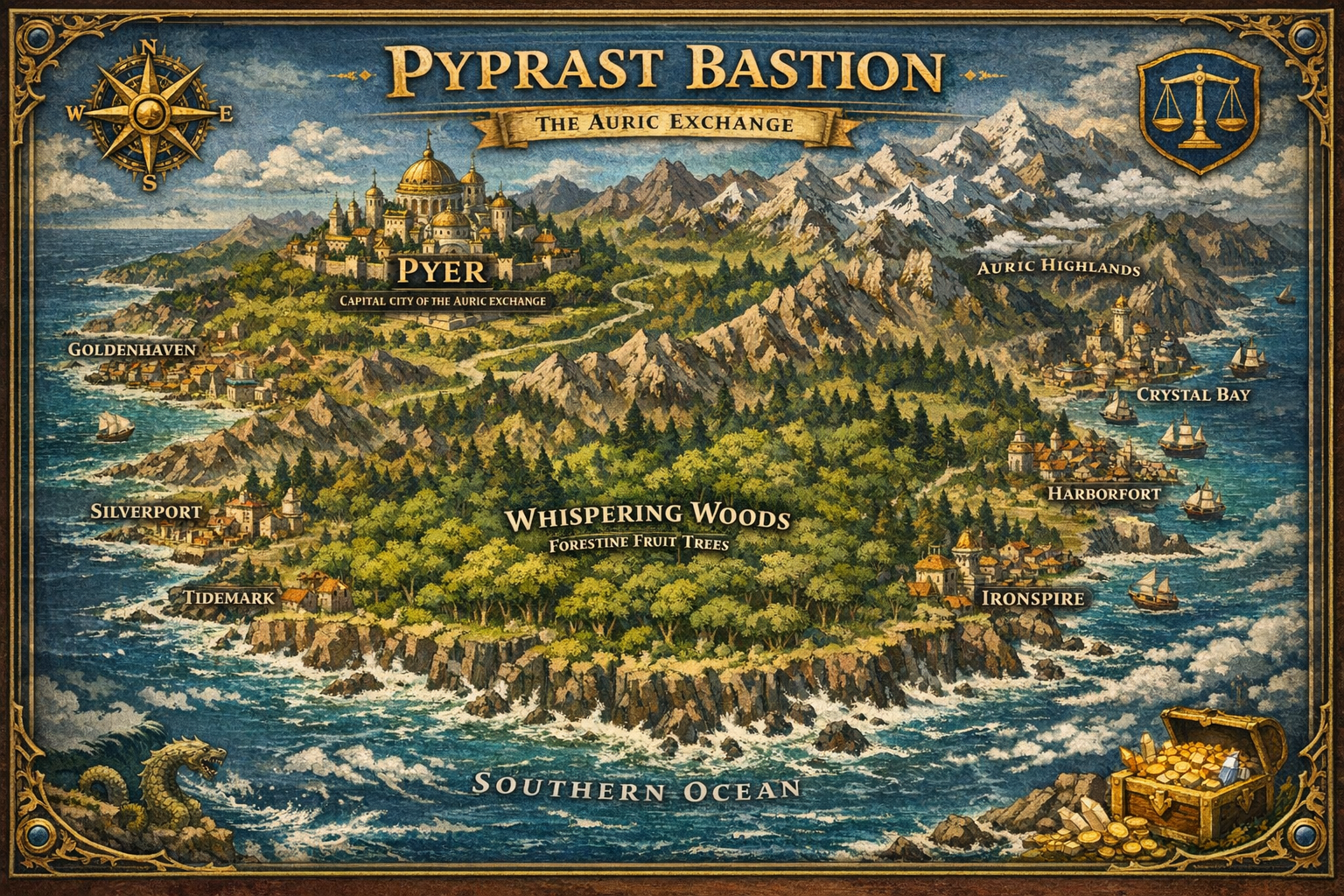 Map of Pyprast Bastion