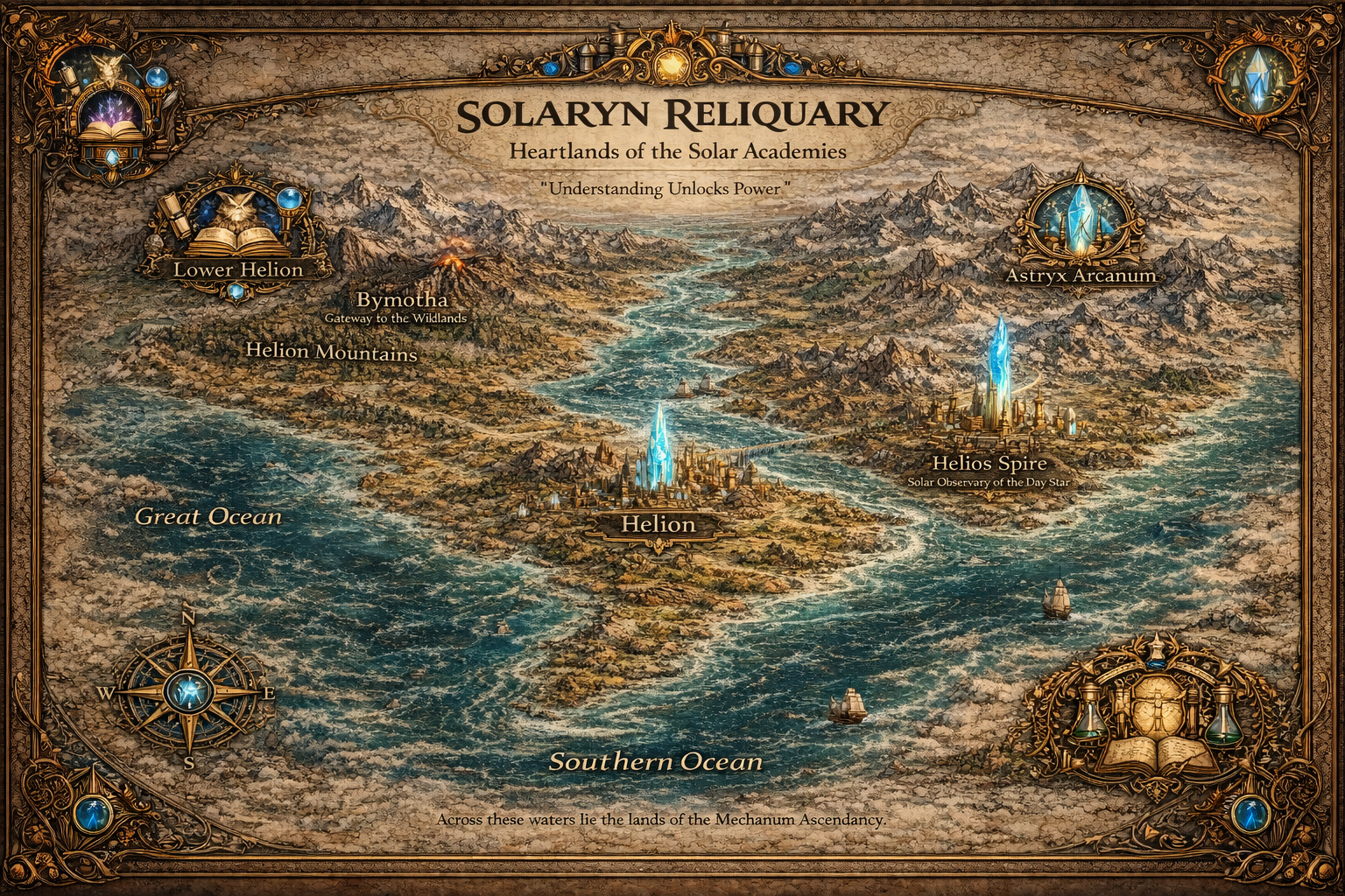 Map of the Solaryn Reliquary