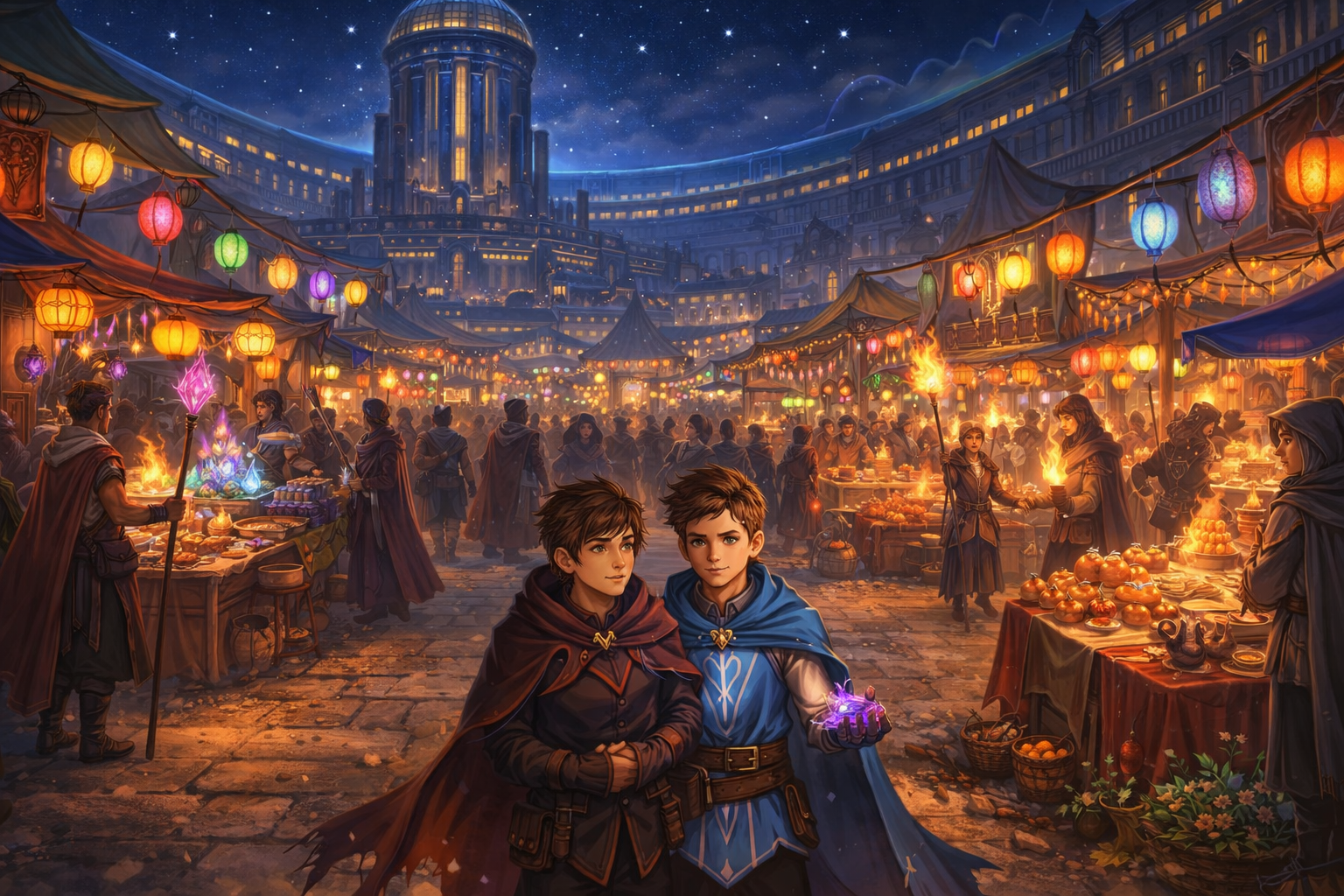 The night market in Crystal Quay